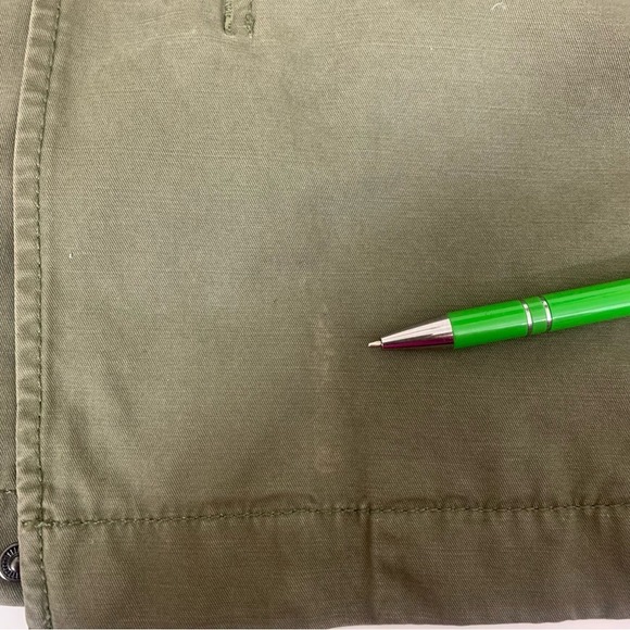 Express Women’s L Olive Green Crest Patch Utility Jacket Streetwear Punk Grunge - Picture 14 of 15